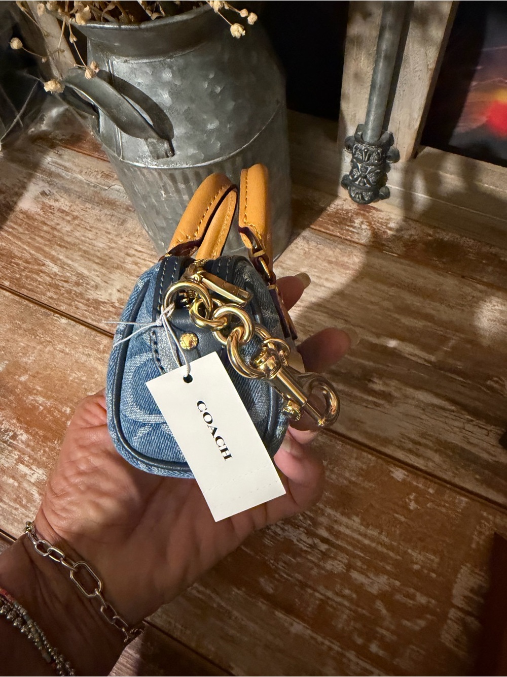 Coach Mini Rowan Bag Charm - Picture 4 of 7
